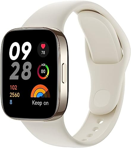 Xiaomi Redmi Watch 3, Display AMOLED HD 1.75, Telefonate Bluetooth, Monitoraggio della SpO2 e Frequenza Cardiaca, 121 Modalità Fitness, Beige (Reacondicionado)