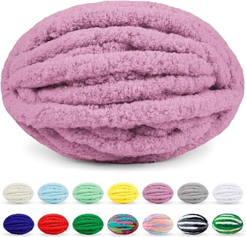 fwqnvSI Grobes Wollgarn, 250 g, x 2, Strickwolle, grobes Garn, mehrfarbiges Strickgarn for Häkeln, Garn for Armstricken, Strickgarn, DIY-Basteln/Pullover/Decken und Schals, Mütze (Farbe: /1910