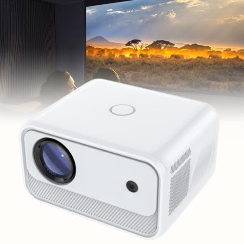 Proyector de televisión 4K, calidad de sonido de alta fidelidad, proyector inteligente totalmente automático con WiFi y Bluetooth, proyector de cine en casa de 250 ANSI 1080p, pantalla de 300