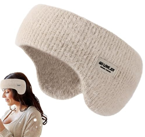 Soundproof Earmuffs Sleep, Noise Cancelling Ear Muffs, Sleeping Eye Soft, Noise Reduction Ear Muffs for Sleeping, Lightweight Ear Warmers Headband, Portable Ear Muffs Winter for Working, Napping