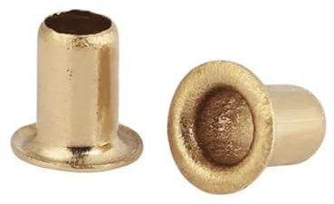 FENGXCUI 100/50PCS M1M2M3M4M5M6 Brass Tubular Rivets Double-Sided Circuit Board PCB Nails Copper Hollow Rivet Nuts(M4x4mm 100pcs)