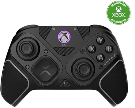 Turtle Beach Victrix Pro BFG Reloaded Noir Xbox Manette de gaming modulaire sans fil w/Bluetooth, module Fightpad et effet Hall pour Xbox Series X et S, Xbox One et PC