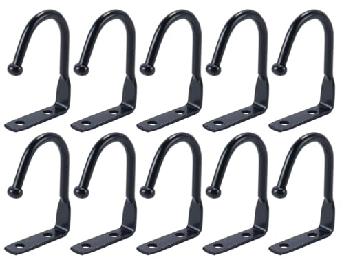 Hoite Lot De 10 Crochets Sous Armoire, Porte-tasses, Crochets Métalliques Sous Étagère, Cintres De Rangement Pour Ustensiles