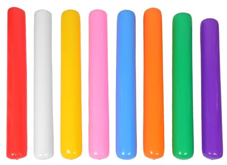 Yardwe 8 Stück Poolnudeln zum Aufblasen: Bunte aufblasbare PVC-Stäbe für Kinder – Schwimmspielzeug – Aufblasbare Poolnudeln – Schwimmendes Party-Zubehör für Schwimmpartys, 101,6 cm