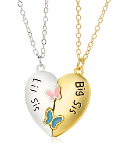 XENQITO Regenbogen Freundschaftskette mit Gravur Best Friends Set für Kinder Mädchen Paar Pärchen