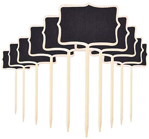 ROSENICE Kleine Tafel 10pcs Rechteck Preisschilder Message Board Schilder Blackboard für Haus und Garten