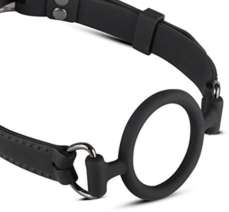 Teazers Online Only Silikon-Ringknebel Schwarz Bondage Ballknebel Mundknebel Knebel Ball-Gag, 0.15 kg