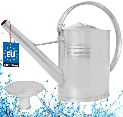 KOTARBAU® Arrosoir en Zinc 12 l avec Pommeau Arrosoir Jardin arrosoir Plante Interieur arosoires extérieur intérieur arosoire arrosoirs