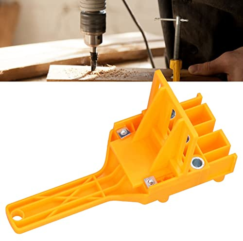 Tefola Bohrschablone mit Verstellbaren, Bohrschablone, Holzbearbeitung Doweling Jig Kit, Werkzeug Dübellehre Lochbohrer 6/8/10mm für Die Holzbearbeitung