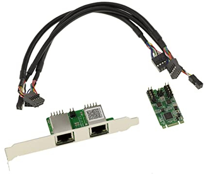 KALEA-INFORMATIQUE M.2-Karte 2 Port LAN GIGABIT ethernet RJ45 für M2 Port Typ PCIe, M oder B+M Key - Dual Chipset RealtekRTL8111H. | M.2 PCIe M/B+M Key mit zwei RJ45-Gigabit-Ethernet-Ports mit Dualchipset Realtek RTL8111H.