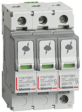 Bticino F10LFVN1 Limitatore di Sovratensione per Fotovoltaico, 720V DC