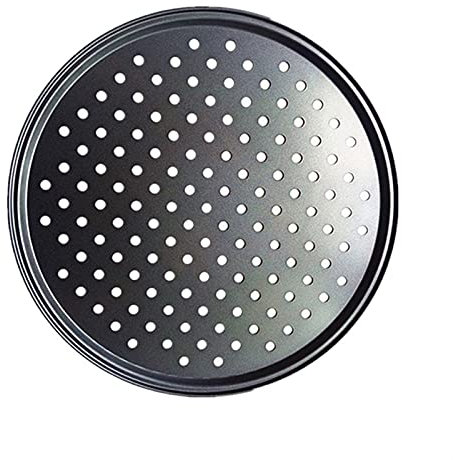 BAtlam Teglia da Forno in Acciaio al Carbonio Teglia da Forno per Pizza Rete Antiaderente Teglia da Forno per Pizza Teglia da Forno (Color : 26CM) (28cm )