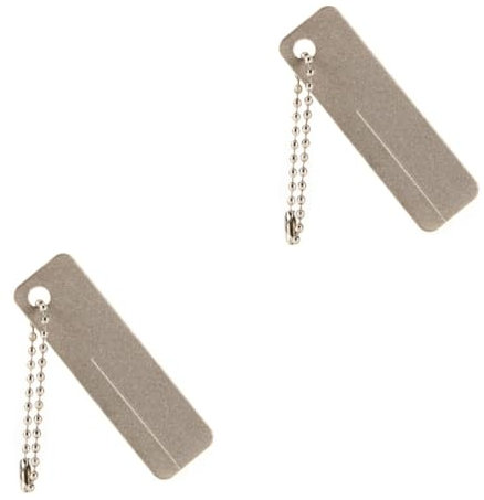 OSALADI 2stücke Outdoor Mini Diamant Schleifstein Für Angelhaken Tragbarer Schleifstein Mit Schlüsselanhänger Kompakte Langlebige Angelwerkzeuge Effizienter Hakenschärfer Für Angler