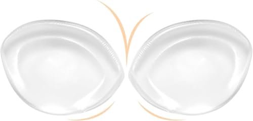 Silikon BH-inlägg – klar gel push up bröstkuddar – bh stoppning byst förstärkare byst push-up dynor baddräkt (klar/stor), klar, stor