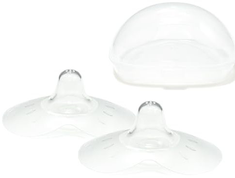 2 unite Bout de Sein S/M/L Taille - Ultra Mince Bout de sein en silicone Mamelon Protection Confort Maximal et Bon écoulement (M)