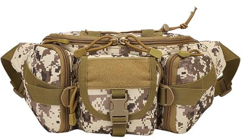 Gürteltasche für Herren, verstellbar, für Outdoor, Angeln, Radfahren, Reisen, Kuriertasche für Damen, coffee, Einheitsgröße