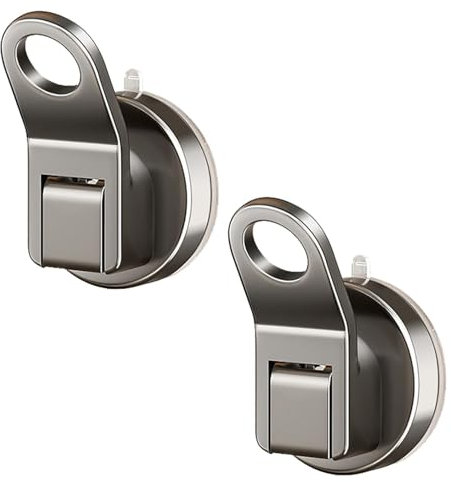 ZOAPDEBCE Ganchos de coche ganchos pegajosos, Ganchos de succión for ducha - Ganchos for montaje en pared de baño | 2 ganchos sin perforación | Gancho de ventosa fuerte | Colgador de ducha multiusos