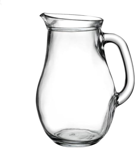 Glass Jug Pitcher 1.3L Heat Resistant Water Juice Cocktail Hot Cold Clear (1)