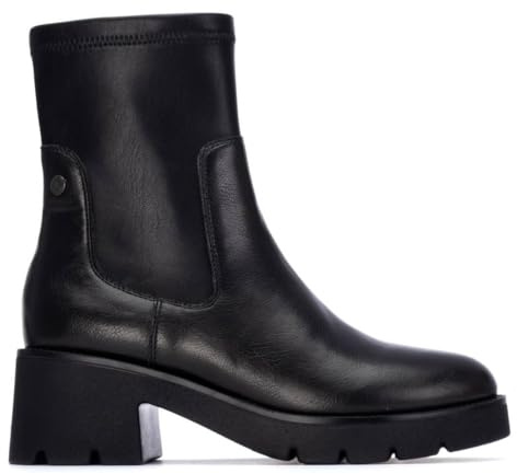 XTI - Botín Mujer Negro - Calzado Cómodo y Versátil - Moda casual - Modelo 14431301 (Talla 38)