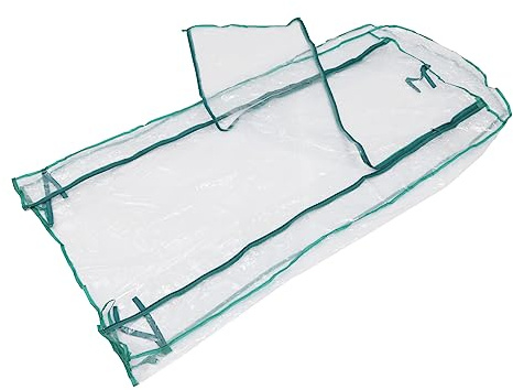 TOYANDONA PVC Gewächshaus Wetterfest Grün Ersatzabdeckung, Pflanzen Draußen | Schutz vor Hagel, Schnee und Wind, Leicht zu Bewegen, für Innen und Außen