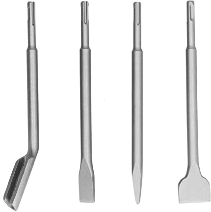 Punti per trapano a martello a coglione impostano 4 pcs utensile in muratura in muratura in muratura in muratura in acciaio carbone di alta qualità per rimozione e perforazione