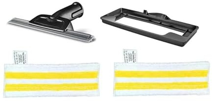 Window Squeegee Nozzle Carpet Glider and Steam Mop Cloths，Compatible for Karcher，SC1 SC2 SC3 SC4 SC5 Robot Mop Stand Replacement