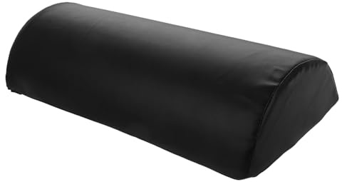 Cuscino Semi-rotondo per Massaggio Tavolo, Nero, Supporto Ergonomico | Memory Foam e Pu, Copertura Completa del Piede, per Saloni e Beauty Salons, Uso per Beauticians e Therapists