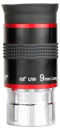 Ocular Ultra Gran Angular de 68° 6 mm, 9, 15 m y 20 FMC 1,25 for telescopio astronómico(9mm)