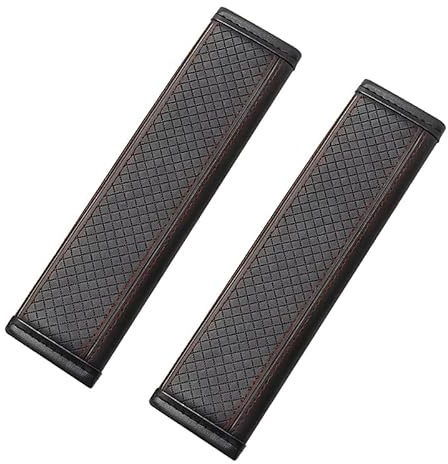 WANGXINYU 2 Piezas Protector Cinturón Seguridad para Abarth 500 2008-2015, Almohadillas Cinturón Protector Hombro Funda Cinturón Acolchado Protectora