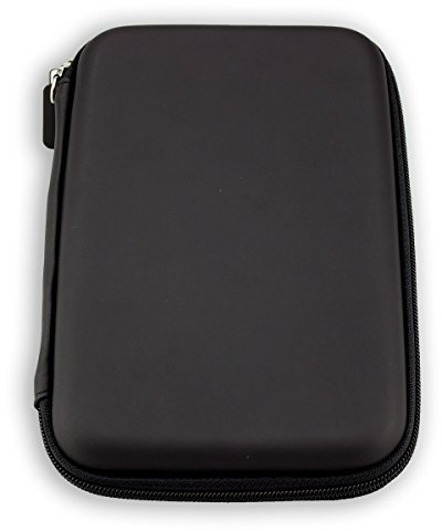 caseroxx GPS-Tasche für Garmin Camper 760 LMT-D – Hardcase mit Gummizug & Netzfach – stoßfeste Schutzhülle für Navigationsgeräte, ideal für Reise, Wandern & Alltag