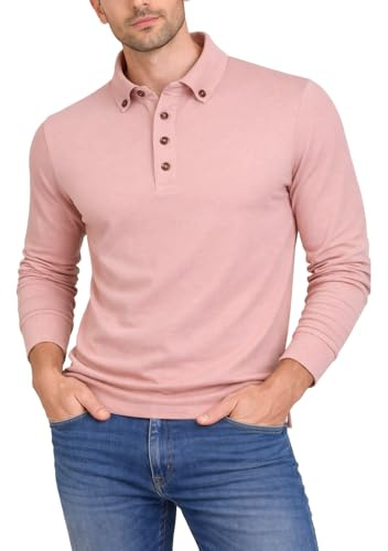 Xact Mens Polo T-Shirt Pique Long Sleeved