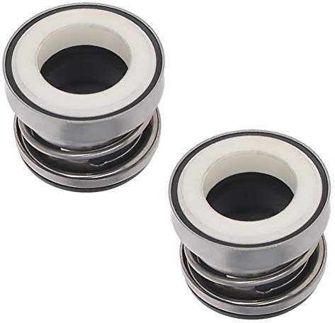 Othmro 2 piezas de sello mecánico de eje 104-12, sello de eje de plástico de aleación de 12 mm ID para bomba, bombas de agua y sellado mecánico para piscinas y spas
