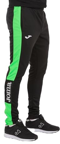 Joma Championship IV, Pantaloni Uomo, Nero/Verde/Fluorescente, M