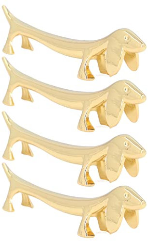 Conception Animale Mignonne Repose-Baguettes Dorées Vaisselle Repose-Baguettes Repose-cuillère Couteau et Fourchette Stockage Baguettes Oreiller Animal pour la Maison Restaurant Fête(#1)
