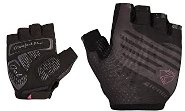 Ziener Damen CLARETE Fahrrad-/Mountainbike-/Radsport-Handschuhe | Kurzfinger - atmungsaktiv/dämpfend, Black, 7,5