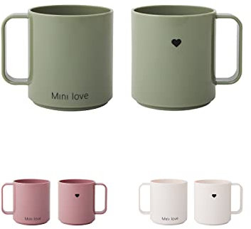 Design Letters Mini verre Tritan pour bébé et enfant | Tasse d´Apprentissage Gobelet pour Enfants Baby Cup 175 ml | Sans BPA EA et BPS Tasse pour bébé | Baby Mug Tasse à café Passe au lave-vaisselle