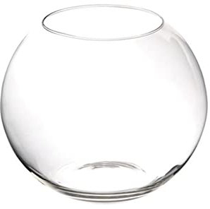 Vaso a Sfera in Vetro Trasparente cod.VA00754LU cm 30h diam.35 by Varotto & Co.