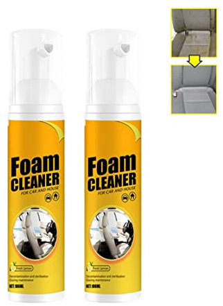 Espuma Limpiadora Multifuncional, Espuma Limpiadora De Interiores De Coche En Spray, Espuma Limpiadora Descontaminante Potente, Espuma Limpiadora De Cuero, Espuma Limpiadora Multiusos (2 PCS)