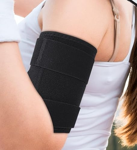 Funda de compresión para bíceps para tendinitis, brazo superior, tríceps, soporte para bíceps, alivio del dolor, soporte para tendinitis, envoltura de compresión para recuperación, entrenamientos de