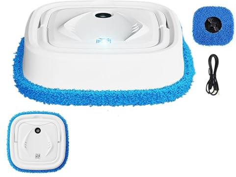 shjxi Trapeador automático de Piso, Robot Aspirador inalámbrico húmedo y, mopa Inteligente con función de humidificación, Limpiador silencioso de Suelos para Sala de reuniones, balcón, mopa Robot