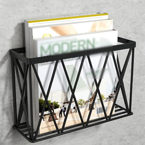 Großer Wand-Zeitschriftenständer, Hängender Wandaktenhalter, An Der Wand Montierter Zeitschriftensammler Und Schreibtisch-Aktenorganizer Für Zuhause, Büro Und Arbeit, Einfache Organisation, 35 * 9 *