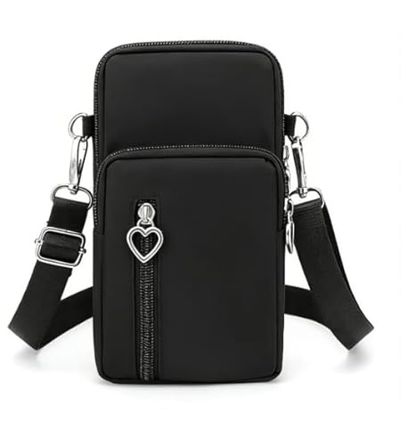 YDAKGUEY Crossbody Bags for Women, Shoulder Bag, Phone Bag - Nylon Mini Cell Phone Wallet Purses with Adjustable Strap, Wristlet Arm Bag for Daily Travel Shopping & Work
