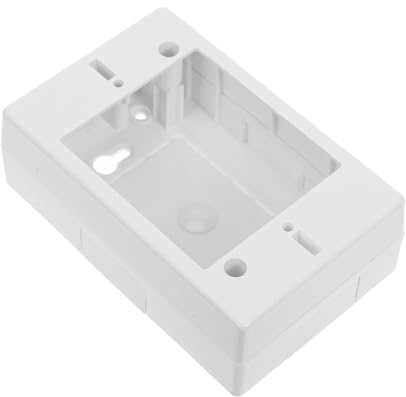 HOMSFOU Scatola Derivazione Ip68 Bianca in Abs, Montaggio Superficiale, Compatibile Interruttori Americani, Facile Installazione per Casa e Interno