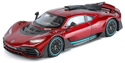 imtfzct 1:18 Mercedes-AMG ONE Diecast-Modellauto Sammlermodell aus Metall mit Sound- und Lichteffekten und Rückzugfunktion Festliches Geschenk in Rot