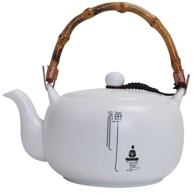 Bollitore per il tè, Teiera in porcellana bianca da 700 ml - Set da tè in ceramica for la casa e come regalo Bollitore
