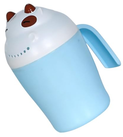 minkissy Badespülbecher für Junge Mädchen aus Babybadespülbecher mit Griff Shampoo-spülbecher für Junge Mädchen Duschwasserausgießer Badebecher zum Abspülen