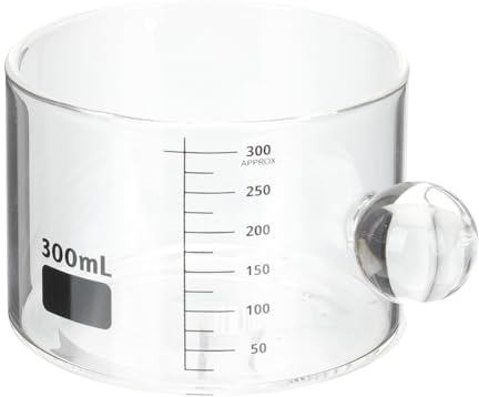 Hemobllo Tasse It Verre Avec Graduation Tasse à Mesurer Pour Café Et Lait Mug à Thé Résistant Chaleur