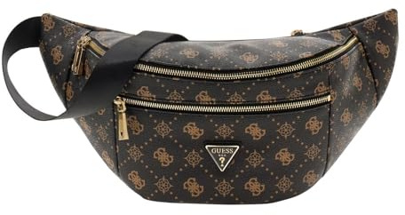 GUESS Gürteltasche Umhängetasche Silia Belt Bag Espresso Logo Dunkelbraun