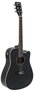 DIMAVERY DR-520 Dreadnought, schwarz | Western-Gitarre
