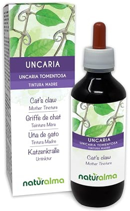 Katzenkralle (Uncaria tomentosa) Rinde Alkoholfreier Urtinktur Naturalma - Flüssig-Extrakt Tropfen 200 ml - Nahrungsergänzungsmittel - Veganer